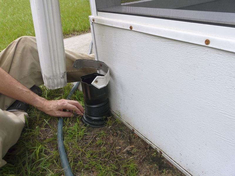 Downspout Connection Setup